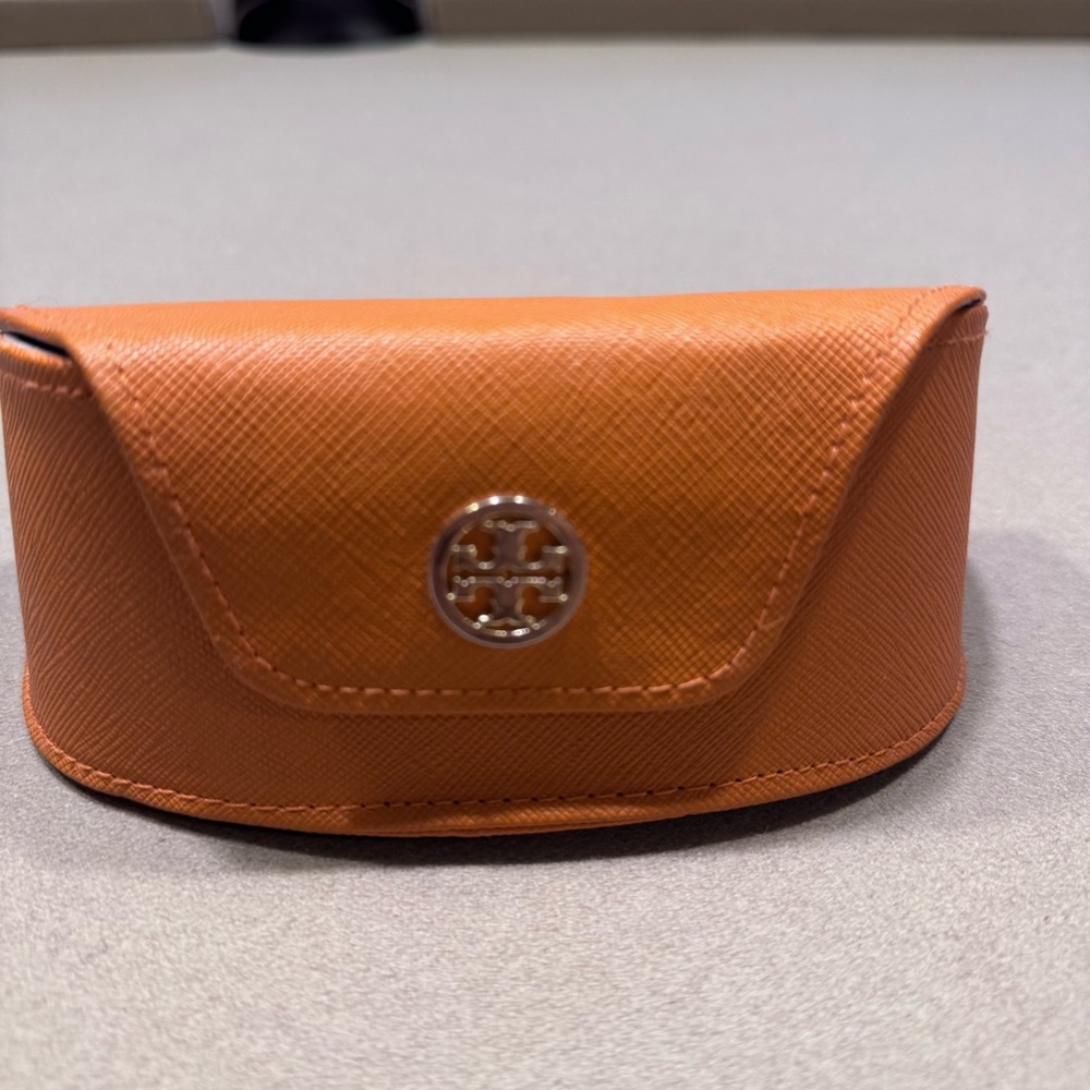 Tory Burch Burnt Orange Glasses/ Sunglasses Case - Picture 2 of 5